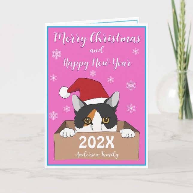 Tarjeta de Navidades de Little Kitty (Anverso)