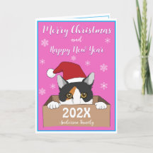Tarjeta de Navidades de Little Kitty