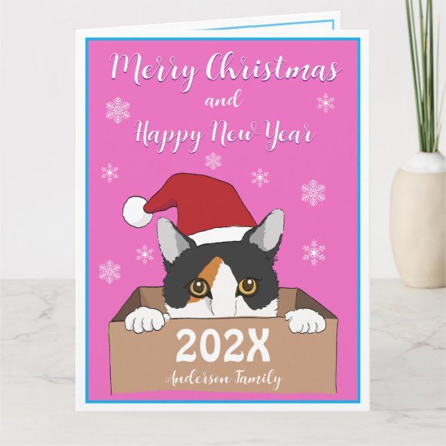 Tarjeta de Navidades de Little Kitty (Anverso)