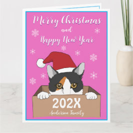 Tarjeta de Navidades de Little Kitty