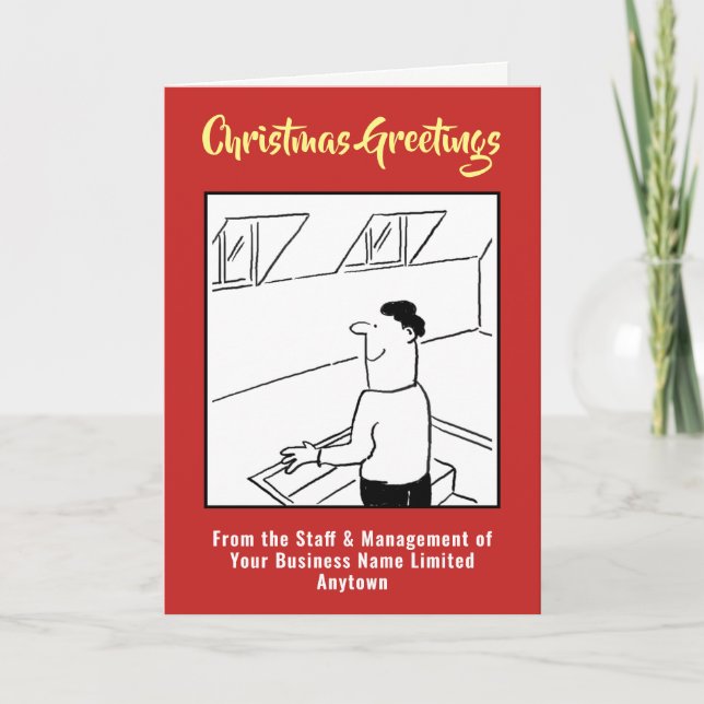Tarjeta de Navidades de Loft Installation Company (Anverso)