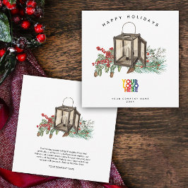 Tarjeta de Navidades de logotipos de empresas ruso