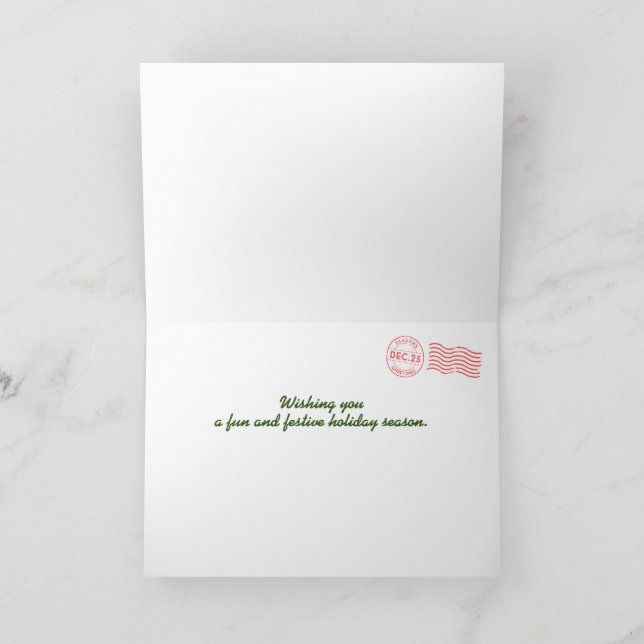 Tarjeta de Navidades de loros tropicales (Interior)