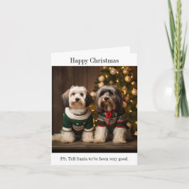 Tarjeta de Navidades de los territorios tibetanos