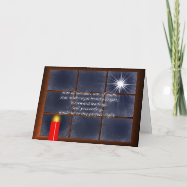 Tarjeta de Navidades de luz perfecta (Anverso)