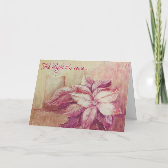 Tarjeta de Navidades de luz y silencio (Anverso)
