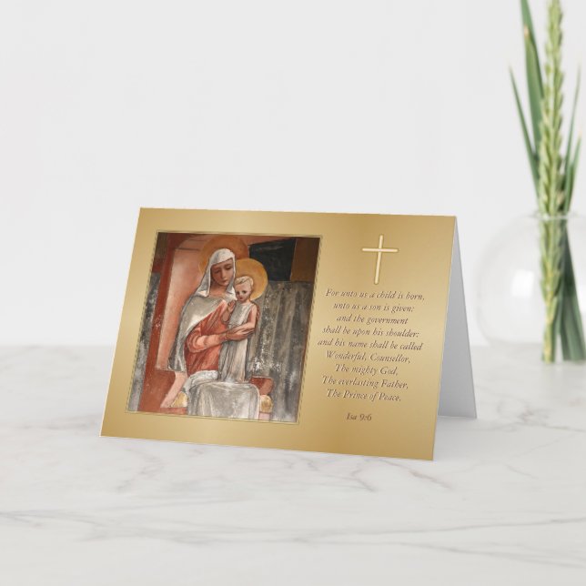 Tarjeta de Navidades de Madonna (Anverso)