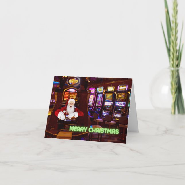 Tarjeta de Navidades de Máquinas Tragaperras de La (Anverso)