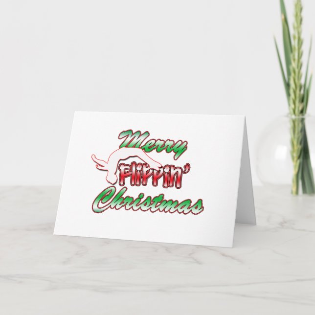 Tarjeta de Navidades de Merry Flippin (Anverso)
