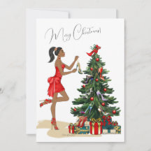 Tarjeta de Navidades de moda