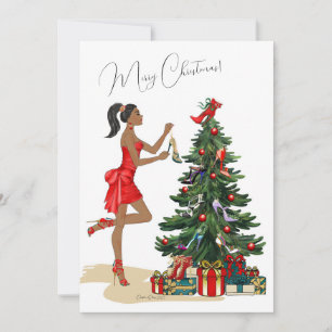 Tarjeta de Navidades de moda