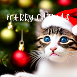 Tarjeta de Navidades de Morerry Catmas Purrfect