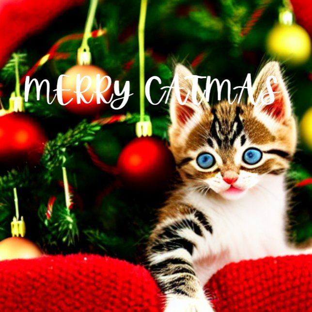 Tarjeta de Navidades de Morerry Catmas Purrfect (Subido por el creador)