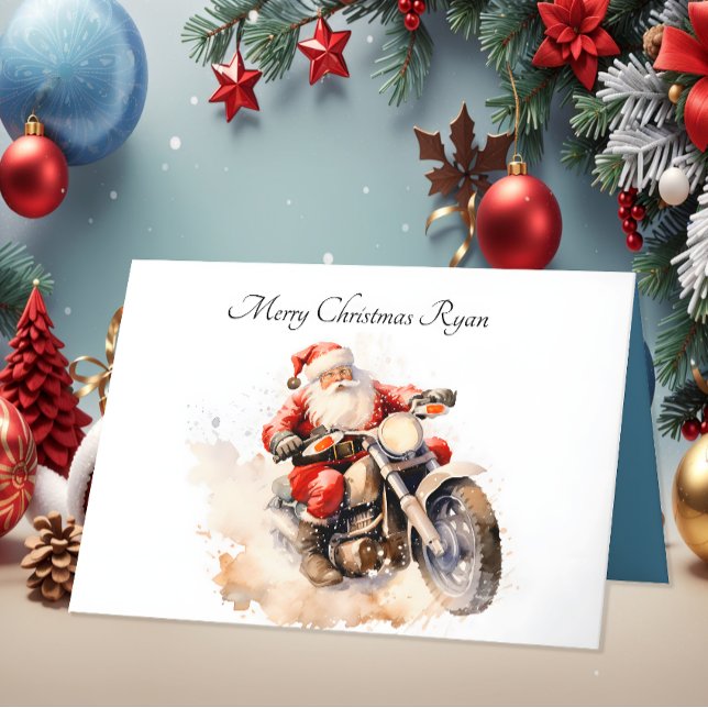 Tarjeta de Navidades de motocicletas de Santa Ridi (Subido por el creador)