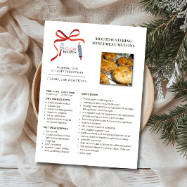 Tarjeta de Navidades de Muffins Mincemeat Recetas 