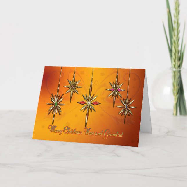 Tarjeta de Navidades de Nan y Grandad (Anverso)
