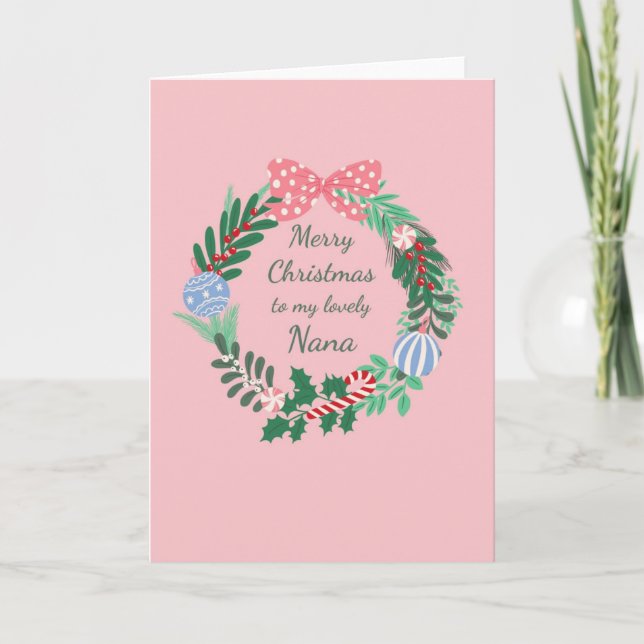 Tarjeta de Navidades de Nana (Anverso)