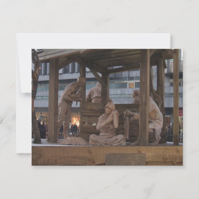 Tarjeta de Navidades de Natividad (Anverso)