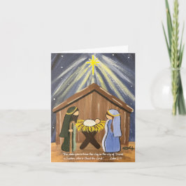 Tarjeta de Navidades de Natividad