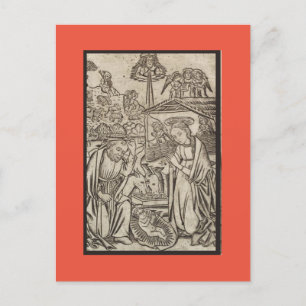 TARJETA DE NAVIDADES DE NATIVIDAD DE IMPRESIÓN DE