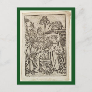 TARJETA DE NAVIDADES DE NATIVIDAD DE IMPRESIÓN DE