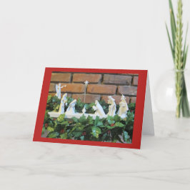 Tarjeta de Navidades de Natividad de Origami