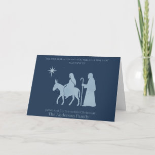 Tarjeta de Navidades de Natividad - Llámalo Jesús
