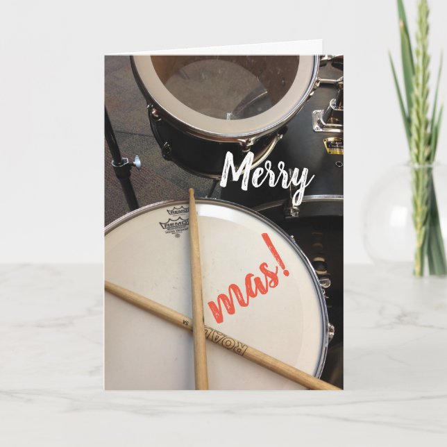 Tarjeta de Navidades de navidad para tamborero (Anverso)