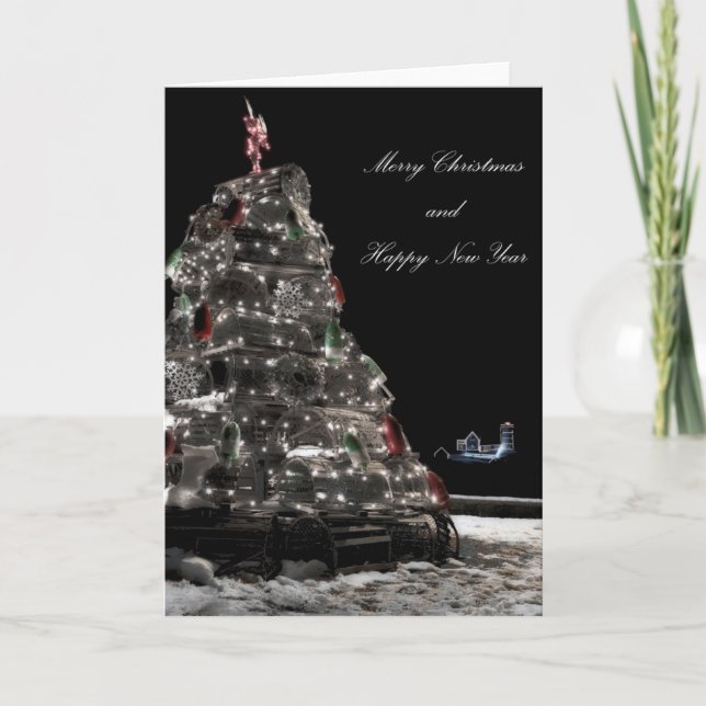 Tarjeta de Navidades de Navidades costeros (Anverso)