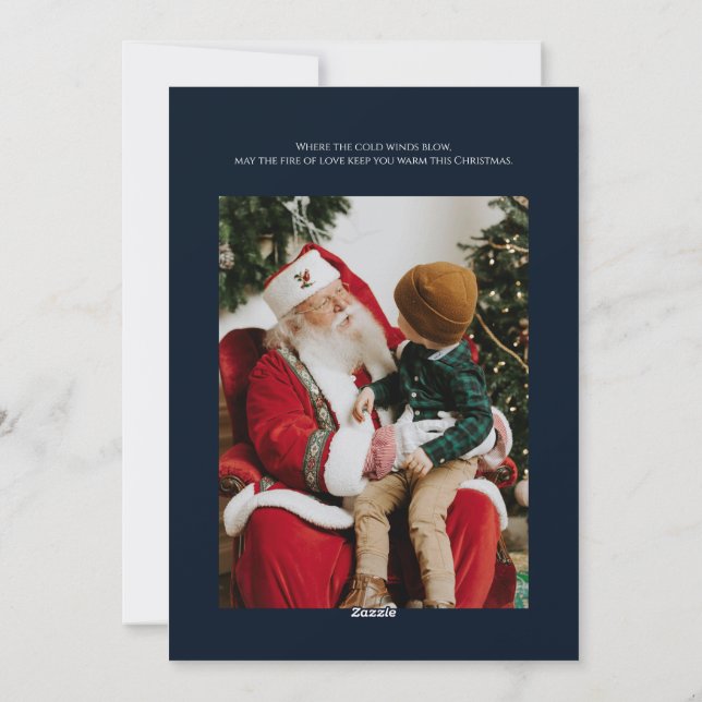 Tarjeta de Navidades de Navidades rusos de inviern (Reverso)