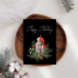Tarjeta de Navidades de negocios del Cardenal Pine
