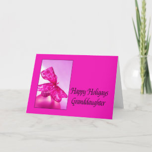 Tarjeta de Navidades de nietas de los holigays fel