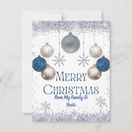 Tarjeta de Navidades de nieve