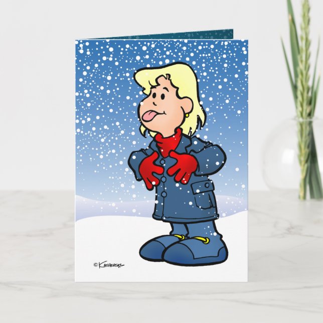 Tarjeta de Navidades de Nieve Ripe (Anverso)