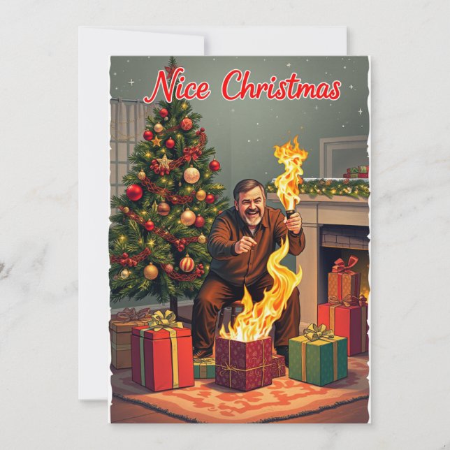 Tarjeta de Navidades de Niza - Fiery Fun B (Anverso)