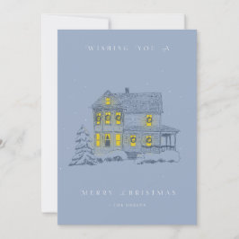 Tarjeta de Navidades de Noche de Nieve