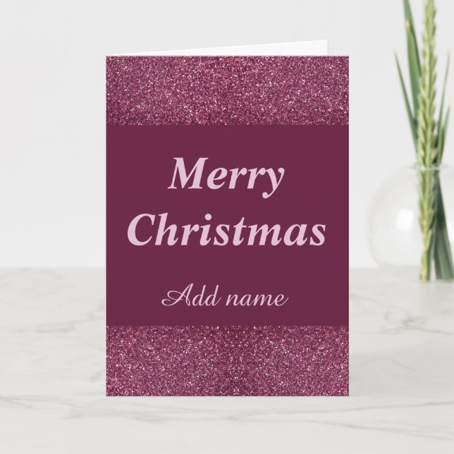 Tarjeta de Navidades de nombres glamorosos de boni (Anverso)