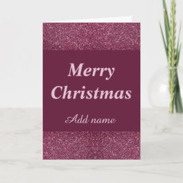Tarjeta de Navidades de nombres glamorosos de boni