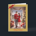 Tarjeta de Navidades de Nueva York<br><div class="desc">Esta tarjeta de Navidades captura la esencia de una pareja profundamente enamorada, celebrando su primera temporada navideña como recién casados. Se irradia calidez y ternura, convirtiéndolo en la carta ideal para compartir la alegría de su unión con amigos y familiares. La tarjeta simboliza el comienzo de un hermoso viaje juntos...</div>