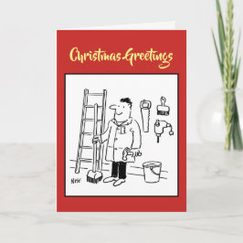 Tarjeta de Navidades de Odd Job Handyman