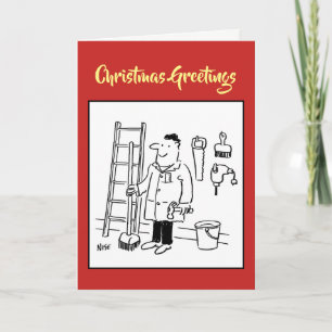 Tarjeta de Navidades de Odd Job Handyman