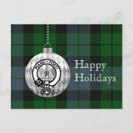 Tarjeta de Navidades de ornamento de Clan Mackay