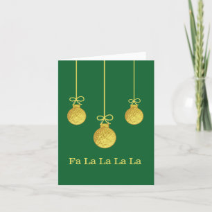 Tarjeta de Navidades de Ornamentos de la Bola de G
