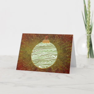 Tarjeta de Navidades de ornamentos de tocador de b