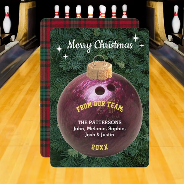 Tarjeta de Navidades de ornamentos personalizados  (Subido por el creador)