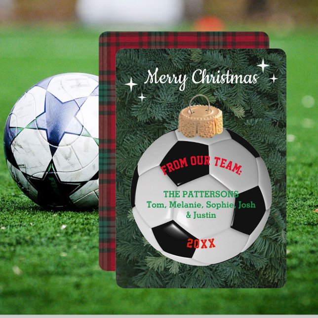 Tarjeta de Navidades de ornamentos personalizados  (Subido por el creador)