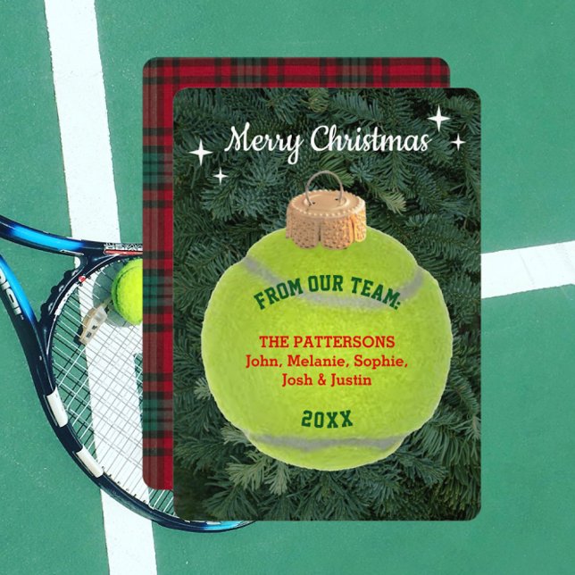 Tarjeta de Navidades de ornamentos personalizados  (Subido por el creador)