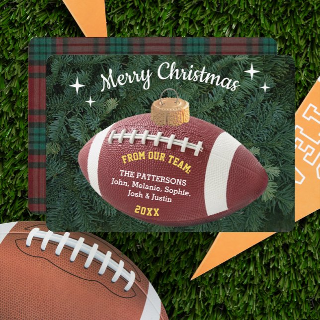 Tarjeta de Navidades de ornamentos personalizados  (Subido por el creador)