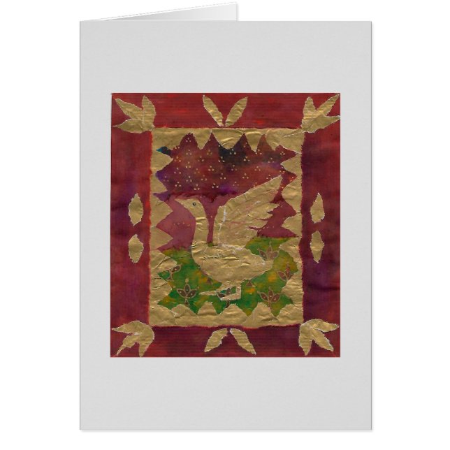 Tarjeta de Navidades de oro (Frente)