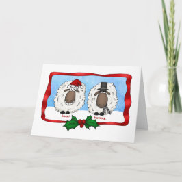 Tarjeta de Navidades de ovejas Personalizados de B